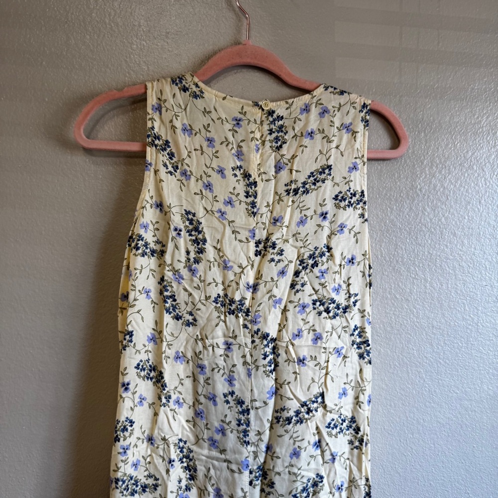 VINTAGE Floral Sleeveless Maxi Dress - Picture 7 of 8